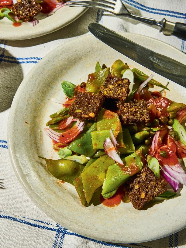 Bohnen-Zwiebel-Salat: Sie nennen ihn Feuerlöscher-Salat