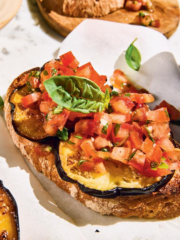 Bruschetta mit Aubergine: Italienisch für Kochmuffel