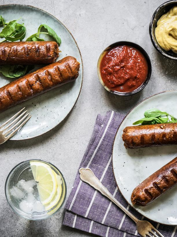 Hausgemachte Shiitake-Wurst