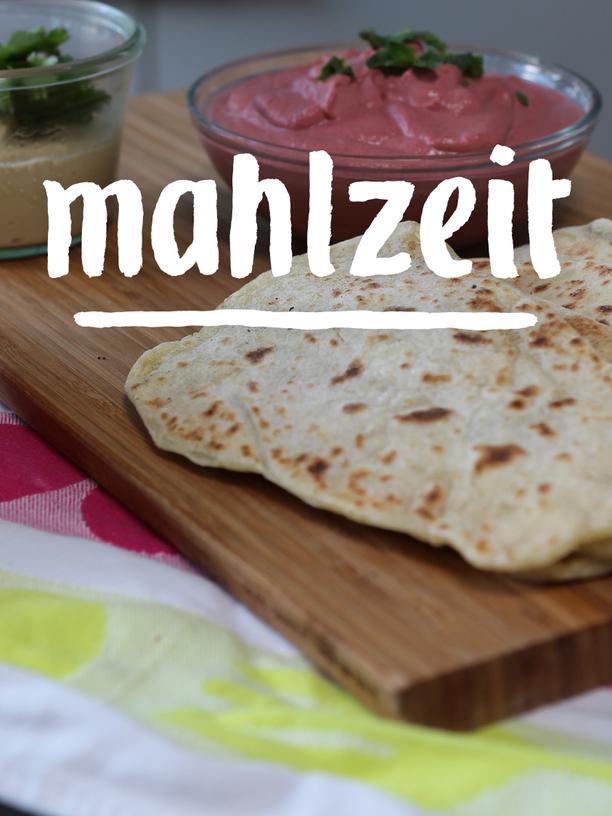 Dreierlei Hummus mit Naan: Der beste Matsch der Welt