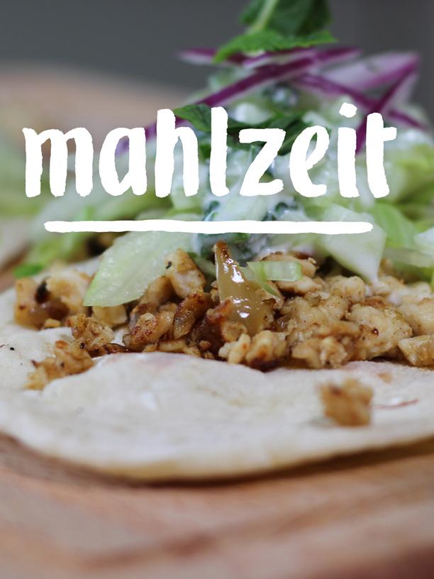 Naanwich mit Huhn: Huhn lässt sich leicht einwickeln