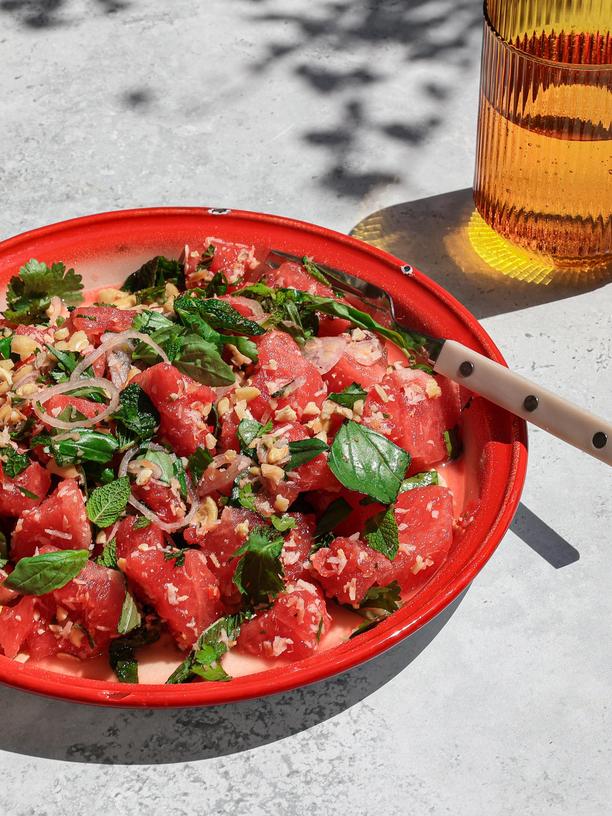 Thai-Wassermelonen-Salat: Es muss nicht immer Wassermelone mit Feta sein