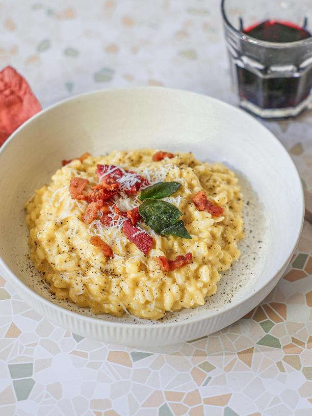 Risotto alla Carbonara: Risotto alla Carbonara