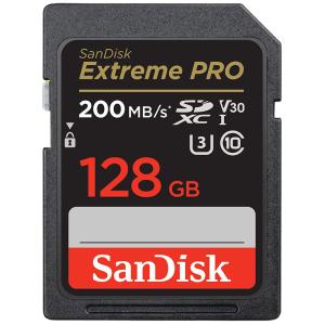 SanDisk Extreme PRO SDXCカード 128GB UHS-I U3 V30 R:200MB/s W:90MB/s 4K Ultra HD対応 SDSDXXD-128G-GN4IN 海外パッケージ品 送料無料 翌日配達｜jnh