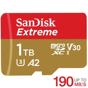 マイクロsdカード microSDXC 1TB SanDisk UHS-I U3 V30 A2 4K R:190MB/s W:130MB/s SDSQXAV-1T00-GN6MN 海外パッケージ   翌日配達対応 送料無料｜jnh