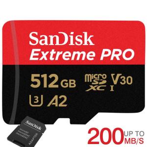 マイクロsdカード microSDXCカード 512GB SanDisk V30 A2 R:200MB/s W:140MB/s U3 SDSQXCD-512G-GN6MA海外パッケージSA3412QXCD-512G 翌日配達｜jnh