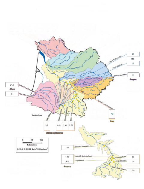 Carte 2. Les points de suivi des DMA inscrits dans le PDRE