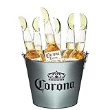 【Amazon.co.jp限定】コロナ・エキストラ Corona Extra 瓶 [ 330ml × 8本 ] [オリジナルバケツ付きセット] [ギフトBox入り]