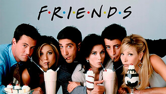 Capa da série Friends. O primeiro episódio foi ao ar no dia 22 de setembro de 1994, produzido pela NBC, o programa foi criado por David Crane e Marta Kauffman