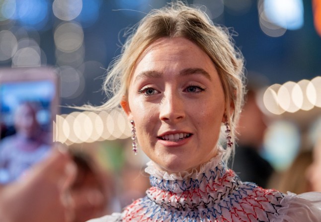 Mandatory Credit: Photo by Scott Garfitt/REX (10020434az) Saoirse Ronan 'Mary Queen of Scots' film premiere, Arrivals, London, UK - 10 Dec 2018