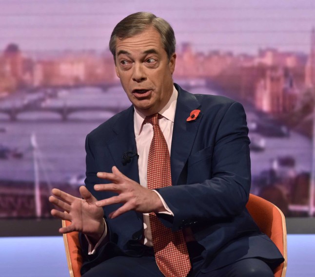 Nigel Farage won't be standing as candidate in General Election