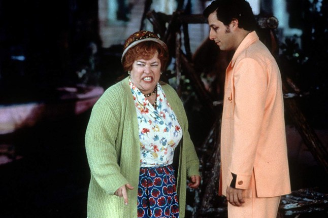 Kathy Bates and Adam Sandler in Waterboy