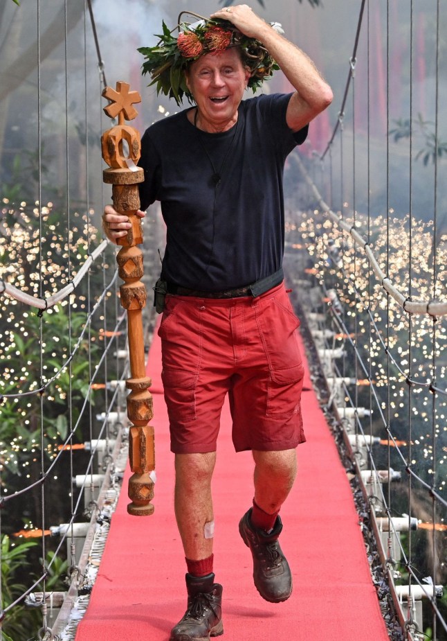 Editorial use only Mandatory Credit: Photo by James Gourley/ITV/REX/Shutterstock (10019593e) Harry Redknapp is crowned King of the Jungle 'I'm a Celebrity... Get Me Out of Here!' TV Show, Series 18, Australia - 09 Dec 2018