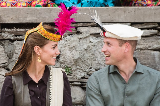 File photo dated 16/10/19 of the Duke and Duchess of Cambridge during a visit to a settlement of the Kalash people in Chitral, Pakistan. The Duchess of Cambridge will have spent a decade as an HRH when she and the Duke of Cambridge mark their 10th wedding anniversary on Thursday. Issue date: Wednesday April 28, 2021. PA Photo. See PA story ROYAL Kate 10Photos. Photo credit should read: Samir Hussein/PA Wire