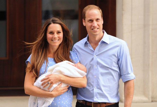 File photo dated 23/07/13 of the Duke and Duchess of Cambridge leaving the Lindo Wing of St Mary's Hospital in London, with their newborn son, Prince George of Cambridge. The Duchess of Cambridge will have spent a decade as an HRH when she and the Duke of Cambridge mark their 10th wedding anniversary on Thursday. Issue date: Wednesday April 28, 2021. PA Photo. See PA story ROYAL Kate 10Photos. Photo credit should read: Dominic Lipinski/PA Wire