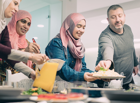 Family gathering in Ramadan