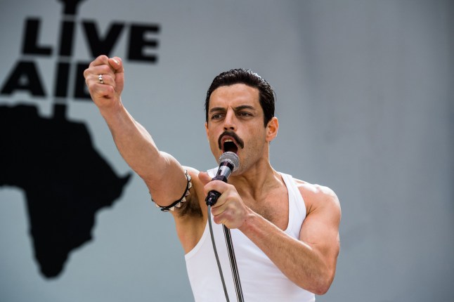 RAMI MALEK as Freddie Mercury in the film, 'Bohemian Rhapsody '3 Mandatory Credit: Photo by Twentieth Century Fox/Entertainment Pictures/REX/Shutterstock (10015646f) RELEASE DATE: November 2, 2018 TITLE: Bohemian Rhapsody STUDIO: Twentieth Century Fox DIRECTOR: Bryan Singer PLOT: The cast and producer of Bohemian Rhapsody share what it was like bringing the story of Freddie Mercury and Queen to the big screen. STARRING: RAMI MALEK as Freddie Mercury. Golden Globes nominees, USA - 06 Dec 2018