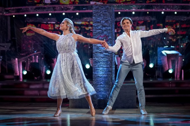 For use in UK, Ireland or Benelux countries only BBC undated handout photo of Nikita Kuzmin and Tilly Ramsay during BBC One's Strictly Come Dancing 2021 on Saturday. Issue date: Saturday October 23, 2021. PA Photo. See PA story SHOWBIZ Strictly. Photo credit should read: Keiron McCarron/BBC/PA Wire NOTE TO EDITORS: Not for use more than 21 days after issue. You may use this picture without charge only for the purpose of publicising or reporting on current BBC programming, personnel or other BBC output or activity within 21 days of issue. Any use after that time MUST be cleared through BBC Picture Publicity. Please credit the image to the BBC and any named photographer or independent programme maker, as described in the caption.