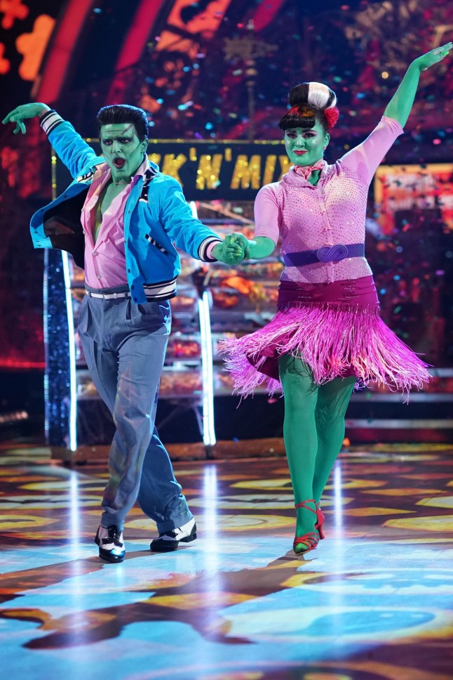 For use in UK, Ireland or Benelux countries only BBC undated handout photo of Nikita Kuzmin and Tilly Ramsay during BBC One's Strictly Come Dancing 2021 on Saturday. Issue date: Saturday October 30, 2021. See PA story SHOWBIZ Strictly. Photo credit should read: Keiron McCarron/BBC/PA Wire NOTE TO EDITORS: Not for use more than 21 days after issue. You may use this picture without charge only for the purpose of publicising or reporting on current BBC programming, personnel or other BBC output or activity within 21 days of issue. Any use after that time MUST be cleared through BBC Picture Publicity. Please credit the image to the BBC and any named photographer or independent programme maker, as described in the caption.