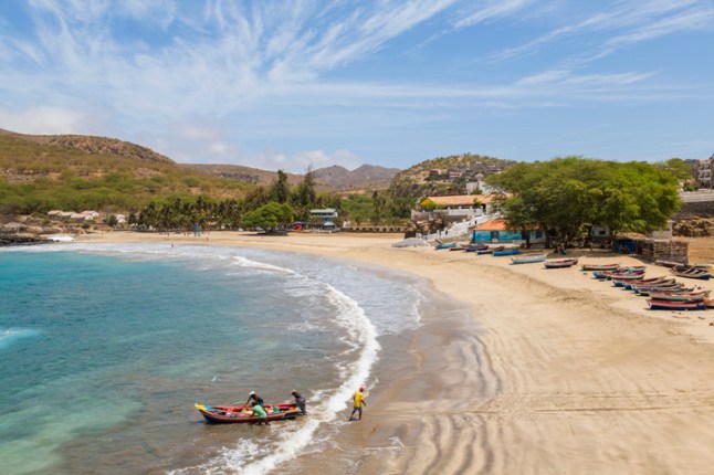 Fishing Boat on Beach, Tarrafal, Santiago Island