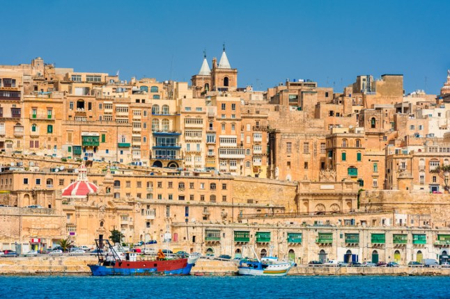 Fortified city of Valletta Malta