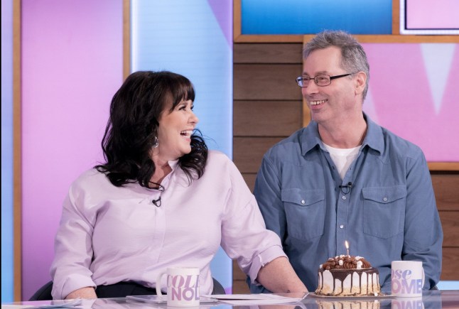 Editorial use only Mandatory Credit: Photo by Ken McKay/ITV/REX/Shutterstock (12775124a) Coleen Nolan, Michael Jones 'Loose Women' TV show, London, UK - 25 Jan 2022