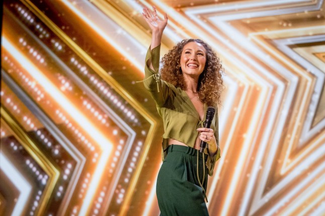 This image and the information contain herein is strictly embargoed until 21.25 Saturday 16th April 2022 From Syco/Thames Britain?s Got Talent: SR15: Ep1 on ITV and ITV Hub Pictured: Loren Allred. This photograph is (C) Syco/Thames and can only be reproduced for editorial purposes directly in connection with the programme or event mentioned above, or ITV plc. Once made available by ITV plc Picture Desk, this photograph can be reproduced once only up until the transmission [TX] date and no reproduction fee will be charged. Any subsequent usage may incur a fee. This photograph must not be manipulated [excluding basic cropping] in a manner which alters the visual appearance of the person photographed deemed detrimental or inappropriate by ITV plc Picture Desk. This photograph must not be syndicated to any other company, publication or website, or permanently archived, without the express written permission of ITV Picture Desk. Full Terms and conditions are available on the website www.itv.com/presscentre/itvpictures/terms For further information please contact: james.hilder@itv.com / 0207 157 3052