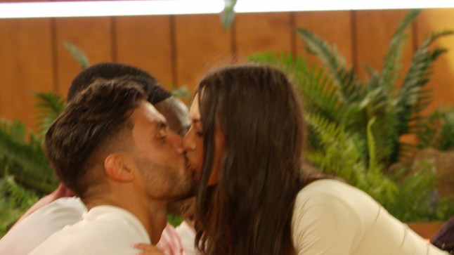 From Lifted Entertainment Love Island: SR8: Ep1 on ITV2 and ITV Hub Pictured: Gemma and Davide kiss. This photograph is (C) ITV Plc and can only be reproduced for editorial purposes directly in connection with the programme or event mentioned above, or ITV plc. Once made available by ITV plc Picture Desk, this photograph can be reproduced once only up until the transmission [TX] date and no reproduction fee will be charged. Any subsequent usage may incur a fee. This photograph must not be manipulated [excluding basic cropping] in a manner which alters the visual appearance of the person photographed deemed detrimental or inappropriate by ITV plc Picture Desk. This photograph must not be syndicated to any other company, publication or website, or permanently archived, without the express written permission of ITV Picture Desk. Full Terms and conditions are available on the website www.itv.com/presscentre/itvpictures/terms For further information please contact: james.hilder@itv.com