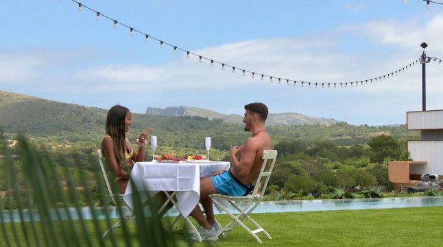 Editorial Use Only. No Merchandising. No Commercial Use. Mandatory Credit: Photo by ITV/REX/Shutterstock (12983090i) Afia Tonkmor and Jacques O'Neill on a date. 'Love Island' TV show, Series 8, Episode 7, Majorca, Spain - 12 Jun 2022 Things quickly heat up between Ekin-Su and Davide Afia and Paige Go on dates with the new bombshell Jacques gets to know his fellow islanders Ekin-Su encourages Indiyah to kiss Ikenna Islanders play ?never have I ever? Jacques pulls Gemma for a chat