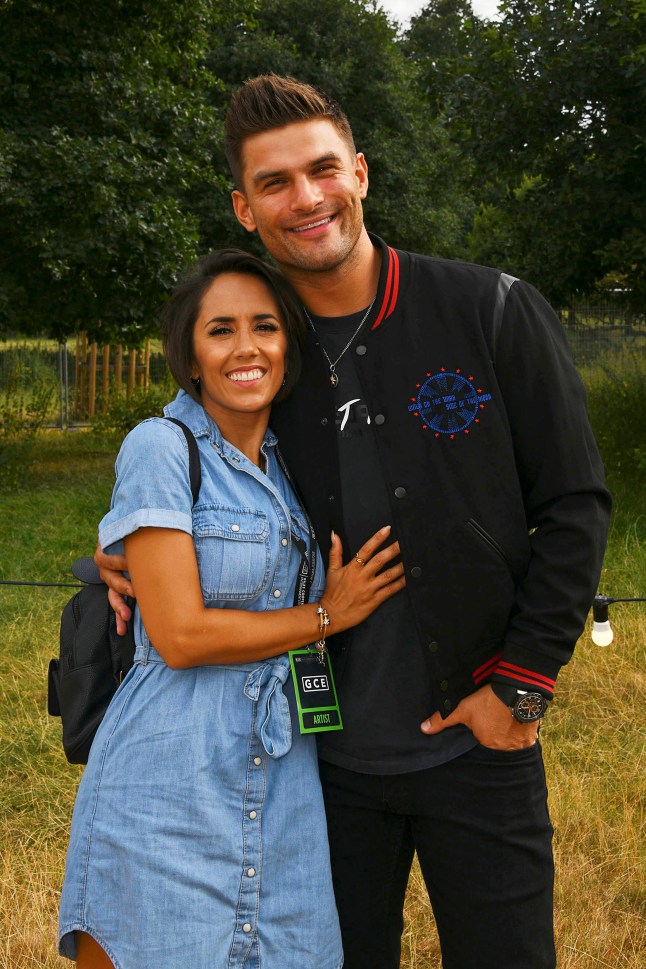 READING, ENGLAND - JULY 25: Janette Manrara and Aljaz Skorjanec attend Flackstock Festival 2022, in celebration of Caroline Flack's life, at Englefield House on July 25, 2022 in Reading, England. (Photo by David M. Benett/Dave Benett/Getty Images)