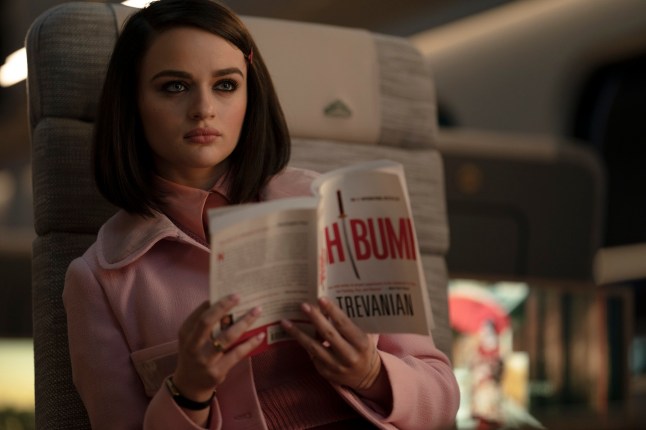 This image released by Sony Pictures shows Joey King in a scene from "Bullet Train." (Scott Garfield/Sony Pictures via AP)