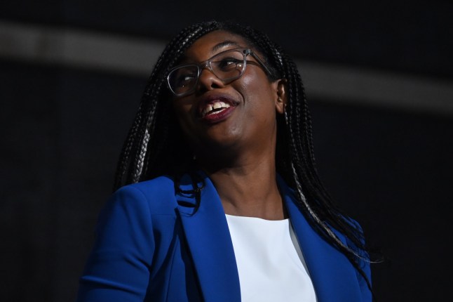 epa10165611 Kemi Badenoch who has been appointed as International Trade Secretary and President of the Board of Trade, leaves Downing Street, London, Britain, 06 September 2022. New Prime Minister Liz Truss is in the process of building a new Cabinet. EPA/NEIL HALL