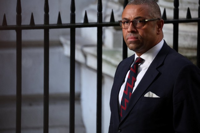 Foreign Secretary James Cleverly walks outside Number 10 Downing Street, in London, Britain September 7, 2022. REUTERS/Phil Noble