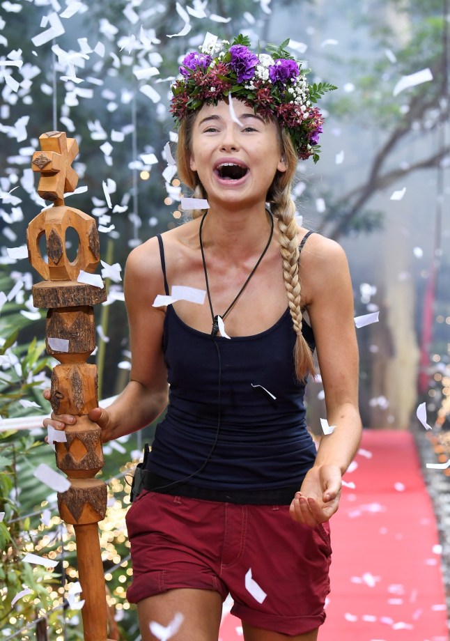 Mandatory Credit: Photo by James Gourley/Shutterstock (9268987ak) Georgia Toffolo is crowned Queen of the Jungle 'I'm a Celebrity... Get Me Out of Here!' TV Show, Series 17, Australia - 10 Dec 2017