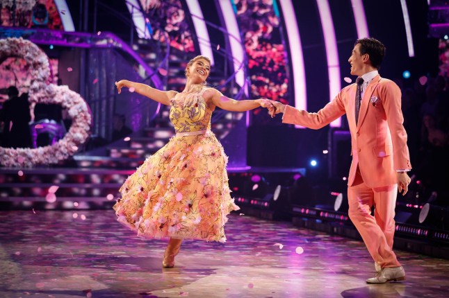 For use in UK, Ireland or Benelux countries only Undated BBC handout photo of Molly Rainford and Carlos Gu during the live Strictly Come Dancing show on BBC 1. Picture date: Saturday November 5, 2022. PA Photo. Photo credit should read: Guy Levy/BBC/PA Wire NOTE TO EDITORS: Not for use more than 21 days after issue. You may use this picture without charge only for the purpose of publicising or reporting on current BBC programming, personnel or other BBC output or activity within 21 days of issue. Any use after that time MUST be cleared through BBC Picture Publicity. Please credit the image to the BBC and any named photographer or independent programme maker, as described in the caption.