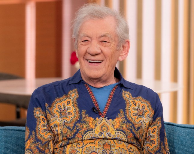 Editorial use only Mandatory Credit: Photo by Ken McKay/ITV/Shutterstock (13942638an) Sir Ian McKellen 'This Morning' TV show, London, UK - 01 Jun 2023