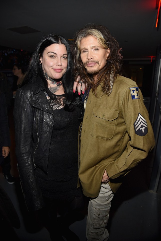 NEW YORK, NY - DECEMBER 05: (Editorial Use Only) Mia Tyler (L) and Steven Tyler attend the Imagine: John Lennon 75th Birthday Concert at The Theater at Madison Square Garden on December 5, 2015 in New York City. (Photo by Kevin Mazur/Getty Images for Blackbird)