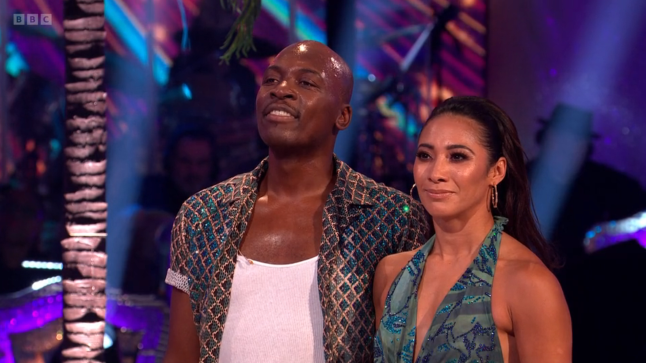 Eddie Kadi and Karen Hauer on Strictly Come Dancing (Picture: BBC)