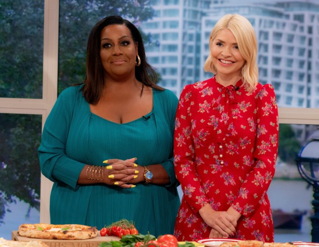 Editorial use only Mandatory Credit: Photo by Ken McKay/ITV/Shutterstock (14114552ba) Alison Hammond, Holly Willoughby 'This Morning' TV show, London, UK - 21 Sep 2023