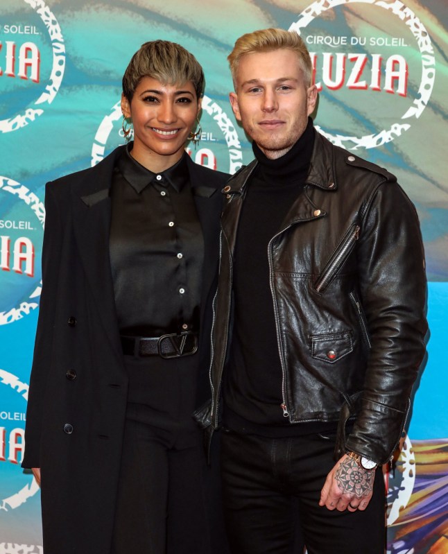 Mandatory Credit: Photo by Brett Cove/SOPA Images/REX/Shutterstock (12764678br) Karen Hauer and Jordan Jones Williams seen arriving for the Press Night of Cirque du Soleil's "LUZIA" at the Royal Albert Hall in London. Press Night Of Cirque Du Soleil's 'LUZIA', London, UK - 13 Jan 2022