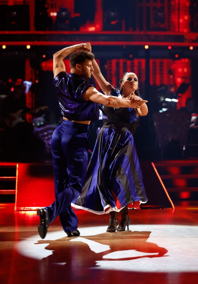 EMBARGOED TO 2035 SATURDAY OCTOBER 21 For use in UK, Ireland or Benelux countries only BBC handout photo of Ellie Leach and Vito Coppola during the dress rehearsal for their appearance on the live show on Saturday for BBC1's Strictly Come Dancing. Issue date: Saturday October 21, 2023. PA Photo. See PA story SHOWBIZ Strictly. Photo credit should read: Guy Levy/BBC/PA Wire NOTE TO EDITORS: Not for use more than 21 days after issue. You may use this picture without charge only for the purpose of publicising or reporting on current BBC programming, personnel or other BBC output or activity within 21 days of issue. Any use after that time MUST be cleared through BBC Picture Publicity. Please credit the image to the BBC and any named photographer or independent programme maker, as described in the caption.