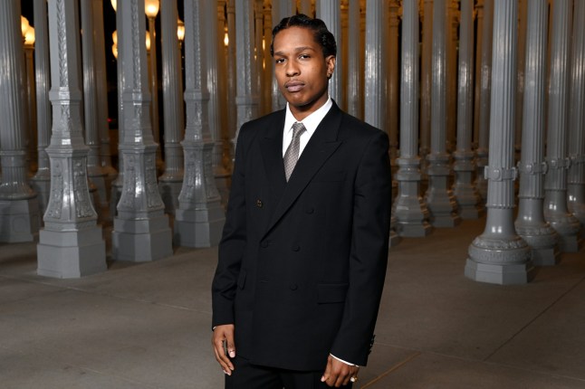 LOS ANGELES, CALIFORNIA - NOVEMBER 04: A$AP Rocky, wearing Gucci, attends the 2023 LACMA Art+Film Gala, Presented By Gucci at Los Angeles County Museum of Art on November 04, 2023 in Los Angeles, California. (Photo by Michael Kovac/Getty Images for LACMA)