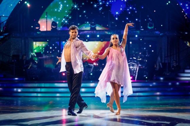 For use in UK, Ireland or Benelux countries only BBC handout photo of Ellie Leach and Vito Coppola during their appearance on the live show on Saturday for BBC1's Strictly Come Dancing. Issue date: Saturday November 11, 2023. PA Photo. See PA story SHOWBIZ Strictly. Photo credit should read: Guy Levy/BBC/PA Wire NOTE TO EDITORS: Not for use more than 21 days after issue. You may use this picture without charge only for the purpose of publicising or reporting on current BBC programming, personnel or other BBC output or activity within 21 days of issue. Any use after that time MUST be cleared through BBC Picture Publicity. Please credit the image to the BBC and any named photographer or independent programme maker, as described in the caption.