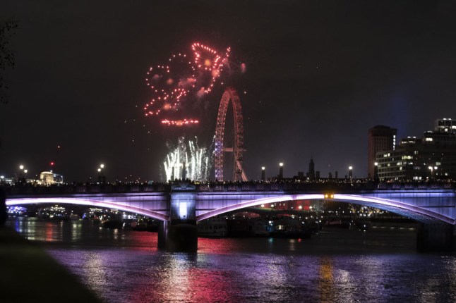 New year celebrations in London