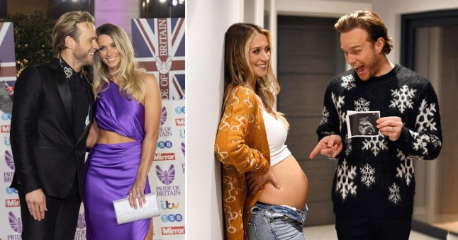 Olly Murs' wife Amelia is pregnant! Star announces they are set to welcome their first child as they share sweet bump snap Picture: Getty/ ollymurs