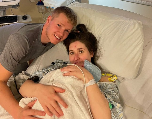 For most families, having one or two grannies on hand to help when a new baby arrives is a blessing. Rayna McMillan and Ross McLeod?s newborn son, Evan McLeod, has SEVEN. Caption: Newborn baby Evan McLeod, from Hamilton, Lanarkshire, Scotland, pictured in hospital with his mum Rayna McMillan and dad Ross McLeod