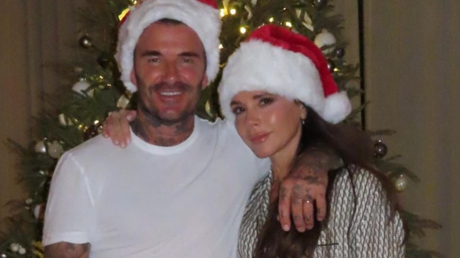 Caption: Victoria Beckham gifts David 'cock' for Christmas