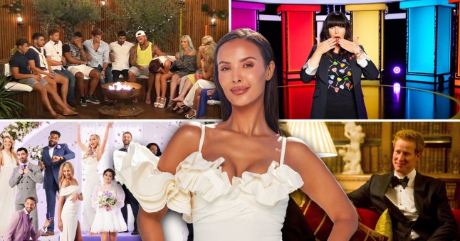 Maya Jama on a compilate of dating shows