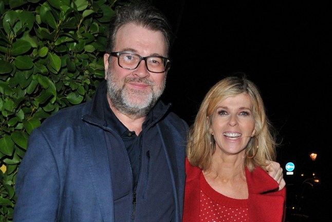 Mandatory Credit: Photo by Can Nguyen/Shutterstock (10510342x) Kate Garraway and Derek Draper Piers Morgan Christmas Party, London, UK - 19 Dec 2019 Piers Morgan Christmas party 2019, Scarsdale Tavern, Edwardes Square on Thursday 19 December 2019 in London.