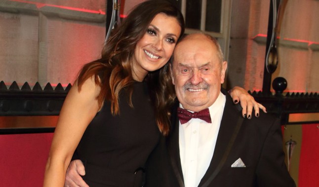 Mandatory Credit: Photo by Keith Mayhew/SOPA Images/Shutterstock (10550447o) Kym Marsh and her father David Marsh The Sun Military Awards, London, UK - 06 Feb 2020